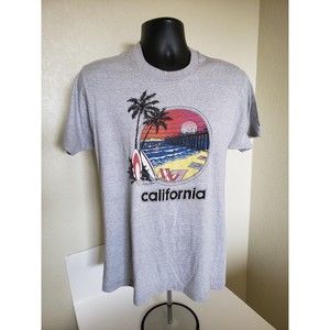 Vintage Major Motion California Single Stitch T-Shirt Made in USA Size Youth L